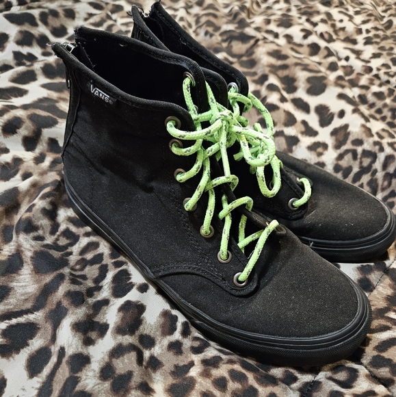 Vans Solid Black High Tops - Picture 5 of 8